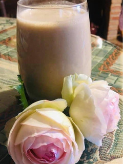 Una foto de Batido crema de leche de coco