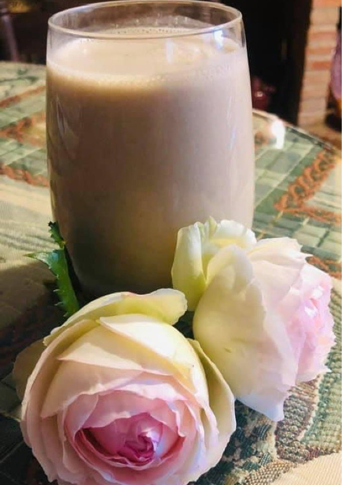 Una foto de Batido crema de leche de coco