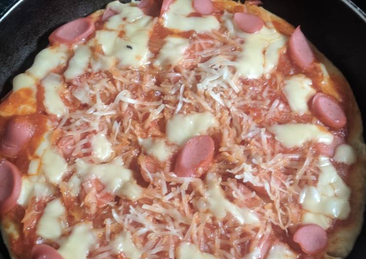Pizza teflon homemade topping seadanya saja 🍕🍕🍕