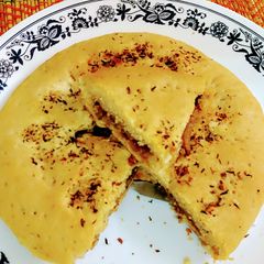 A picture of Rosemary caramelized onion bread.
