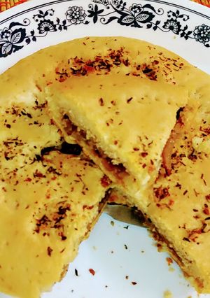 A picture of Rosemary caramelized onion bread.