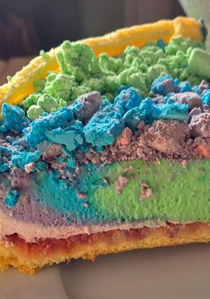 Une photo de Gâteau multicolore