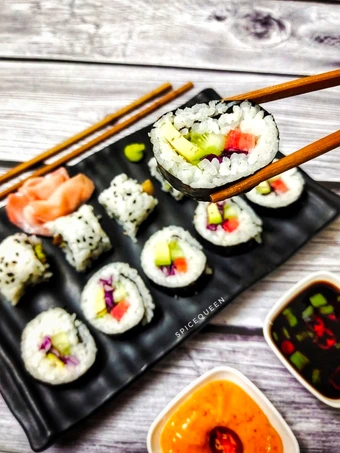 Easy Ways Make|Recipe} Vegetarian Sushi Rolls, Really Delicious