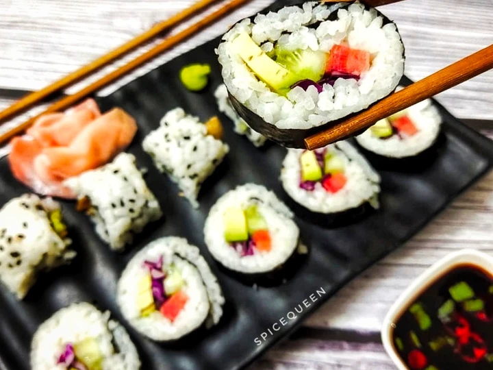 Easy Steps to Prepare Recipes Vegetarian Sushi Rolls the So Delicious Appealing.