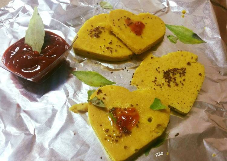 Step-by-Step Guide to Prepare Any-night-of-the-week Heart Dhokla