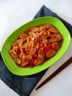 Foto resep Sosis Tumis Bawang Bombai