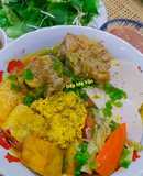 Bún riêu rạm xương ống