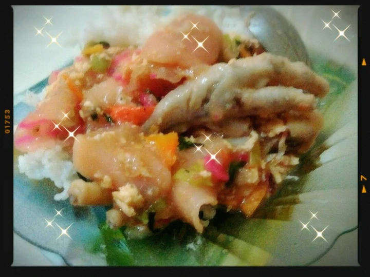 Langkah Mudah untuk Membikin Resep 🍛🍛Seblak ceker🍗🍗 yang Uenak Anti Ribet, Bisa Manjain Lidah