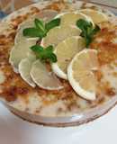 Tarta fresca de "mojito"