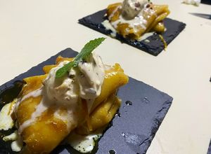Una foto de Crepes suzette🍊✨