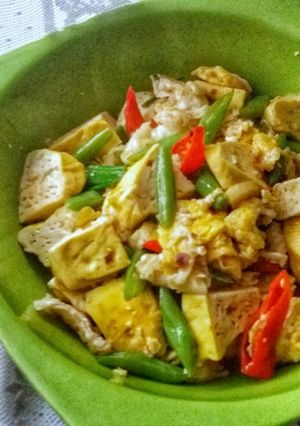 Foto resep Tumis Tahu Telur Buncis Bumbu Pedas Szechuan