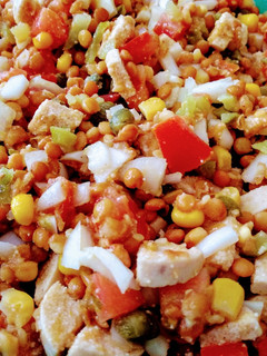 Una foto de 11.🥗Ensalada de lentejas con toques árabes