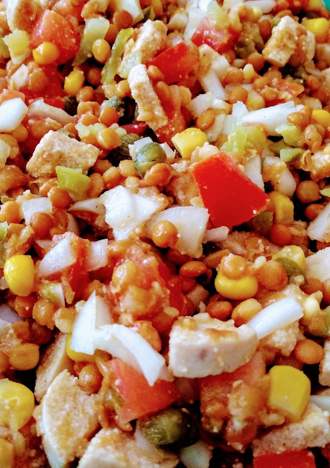 Una foto de 11.🥗Ensalada de lentejas con toques árabes