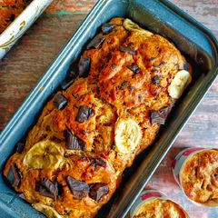 A picture of Banana Chocolate Chip Bread.