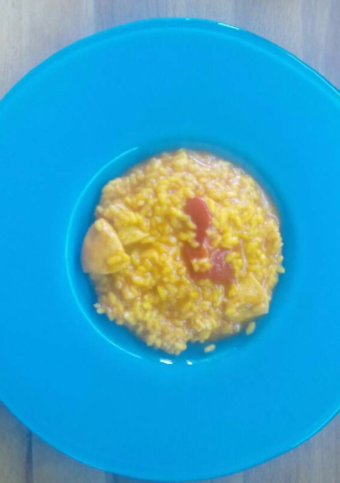 Una foto de Arroz de pavo facilito