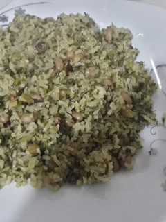 عکسی از دستور پلو لوبیا چشم بلبلی (گیاهی)