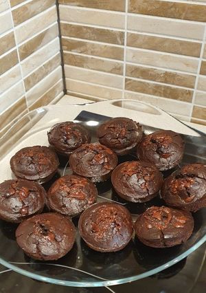 Csokis zablisztes maffin🥧 recept fotója