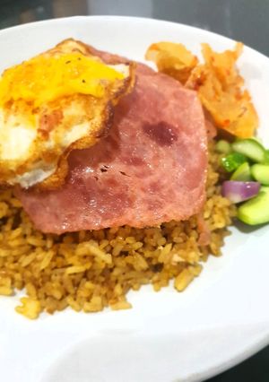 Foto resep Nasi goreng ham