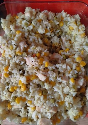 Tavaszi rizseshús csirkemellből recept fotója