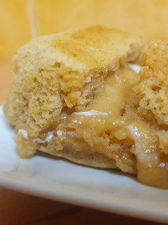 Una foto de Blondie coulant de crema de cacahuete