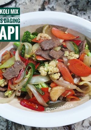 Foto resep Brokoli mix Tumis Daging Sapi
