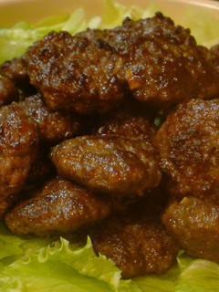 A picture of Ground Meat Tsukune-Style Patties.