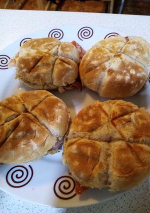 Una foto de Bocaditos de jamón y queso roquefort