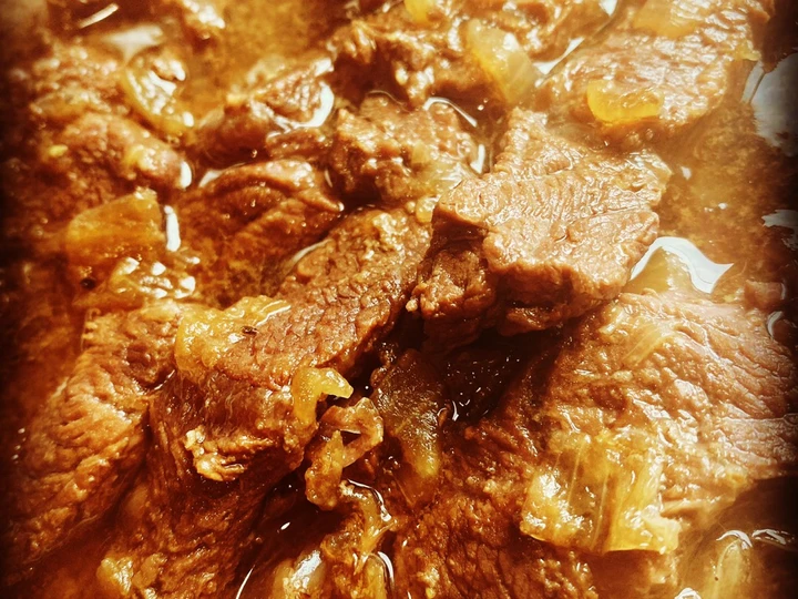 Simple Way Make Recipe Instant Pot Filipino Beef Steak (Bistek) that is Delicious, Delicious}