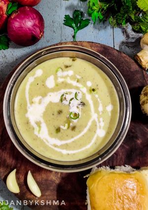 A picture of Cream of Mushroom Soup.