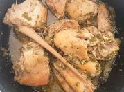 A picture of green chili chicken