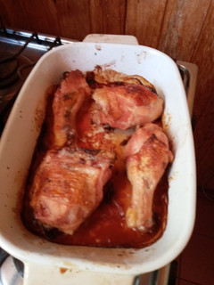 Una foto de Pollo al horno
