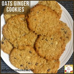 A picture of Oats Ginger Cookies.