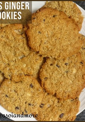 A picture of Oats Ginger Cookies.