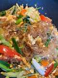 Stir-Fried Vegetable and Noodles •Thai Stir Fried Glass Noodles• Pad Woon Sen