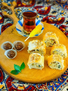 عکسی از دستور رولت و گردو و پنیر و ریحان (رمضان)