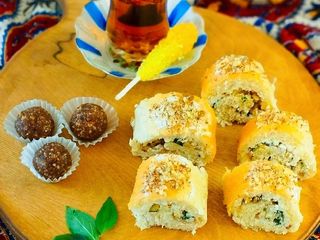 رولت و گردو و پنیر و ریحان (رمضان)