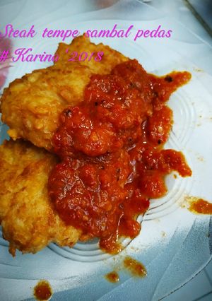 Foto resep Steak tempe sambal pedas