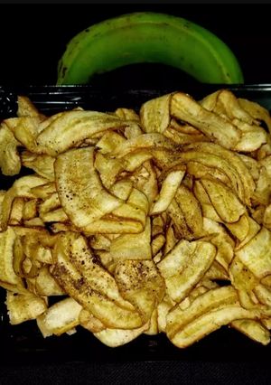 A picture of Raw banana chips.