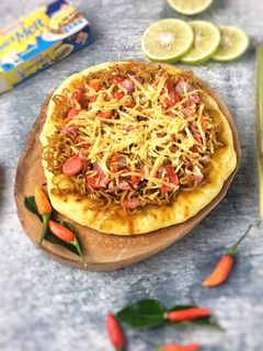 Foto resep Pizza Mie Goreng Sambal Matah