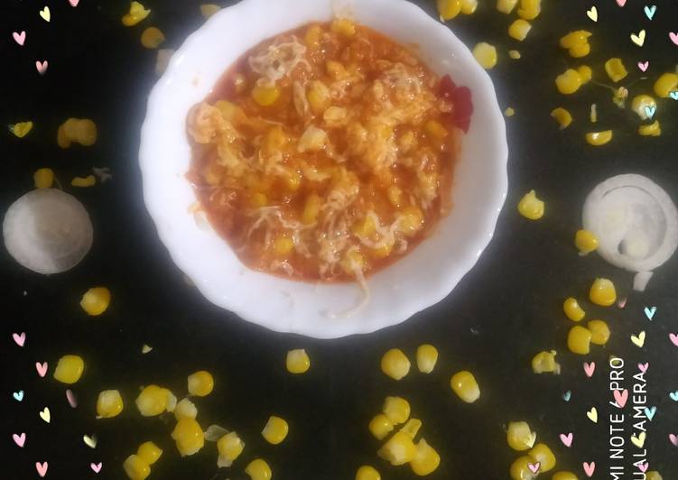 Recipe of Super Quick Homemade Corn Masala Sabji