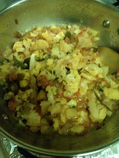 A picture of Cauliflower curry.