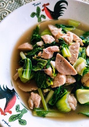 Foto resep Cah Sawi Ayam Bakso