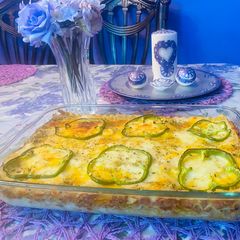A picture of Beef Mince lasagna.