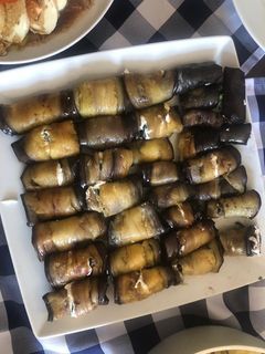 Auberginenröllchen mit Ziegenfrischkäsefüllung 🍆 Rezepthauptbild