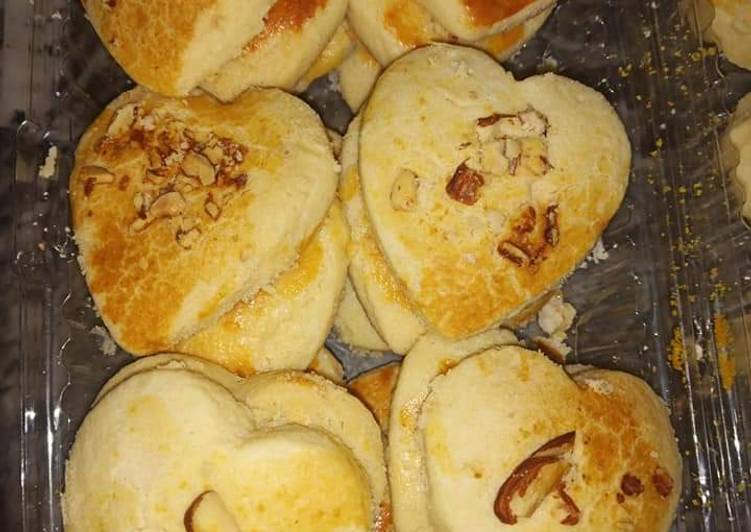 How to Special Tasty Heart Khatai ❤badam khatai