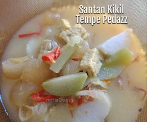 Masakan Unik Santan (fibercreme) Kikil Tempe Labu Siam Pedass Paling Enak