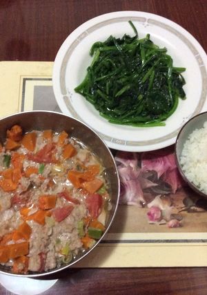 南瓜燉肉 的食譜成品照片