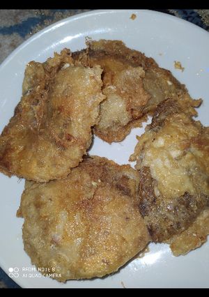 A picture of Fried gurasa with egg.