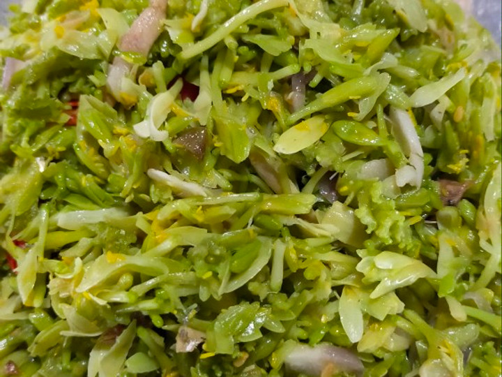 Bagaimana Menyiapkan Tumis bunga pepaya teri Anti Gagal