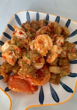 Foto resep Tempe udang sambel simple dan enak